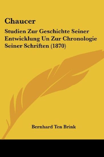 Brink, B: Chaucer