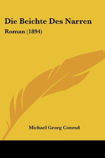 Conrad, M: Beichte Des Narren