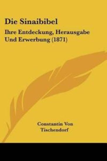 Tischendorf, C: Sinaibibel