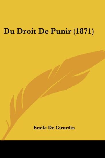 Du Droit De Punir (1871)