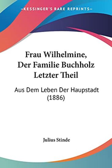 Stinde, J: Frau Wilhelmine, Der Familie Buchholz Letzter The