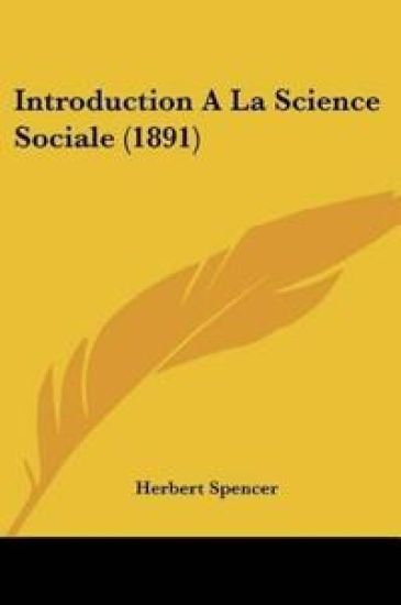 Introduction A La Science Sociale (1891)