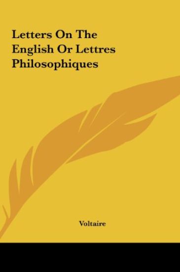 Letters On The English Or Lettres Philosophiques – Voltaire, kirjan kansikuva