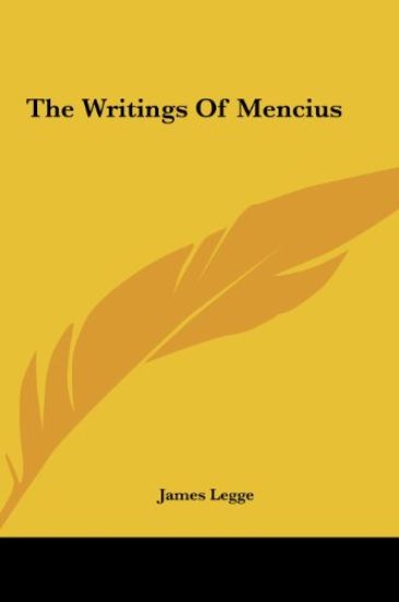 The Writings Of Mencius