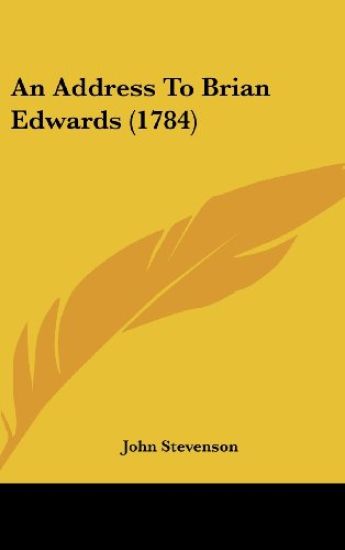 An Address To Brian Edwards (1784)