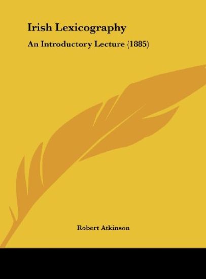 Irish Lexicography