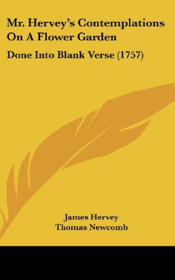 Mr. Hervey's Contemplations On A Flower Garden – James Hervey, kirjan kansikuva