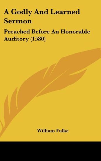 A Godly And Learned Sermon