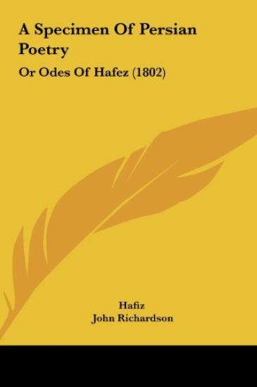 A Specimen Of Persian Poetry