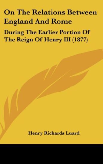 On The Relations Between England And Rome
