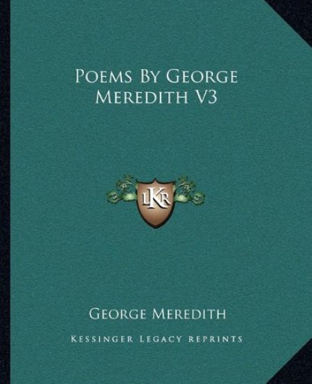 Poems By George Meredith V3