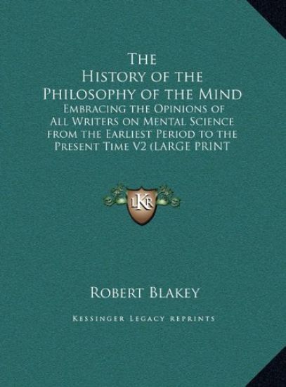 The History of the Philosophy of the Mind