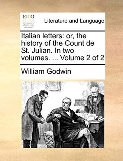 Italian Letters – William Godwin, kirjan kansikuva