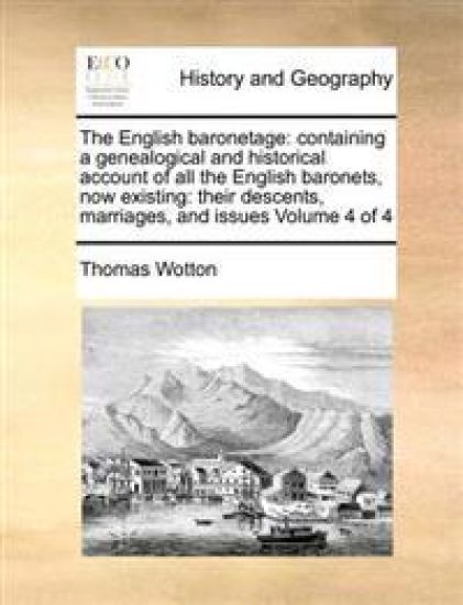 The English baronetage