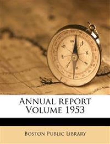 Annual Report Volume 1953