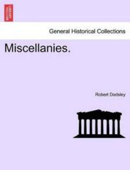 Miscellanies. – Robert Dodsley, kirjan kansikuva