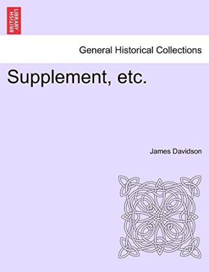 Supplement, Etc.