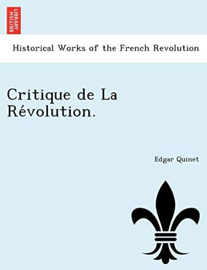 Critique de La Re´volution.