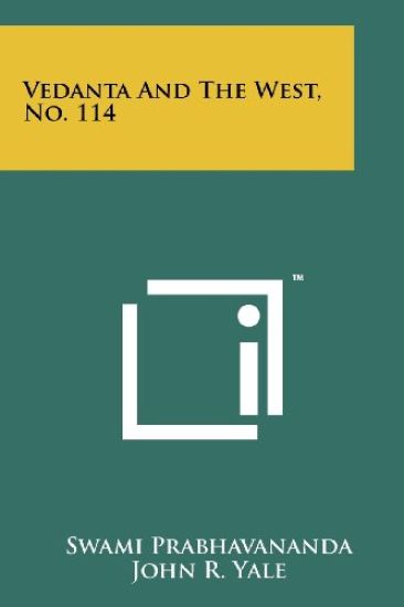 Vedanta and the West, No. 114