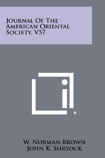 Journal of the American Oriental Society, V57
