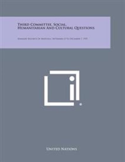 Third Committee, Social, Humanitarian and Cultural Questions: Summary Records of Meetings, September 15 to December 7, 1959