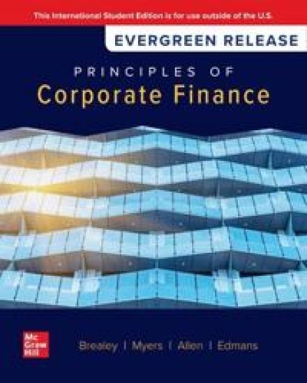 Principles of Corporate Finance: 2025 Release ISE – Richard Brealey, kirjan kansikuva
