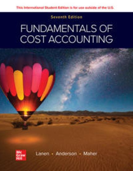 ISE Fundamentals of Cost Accounting