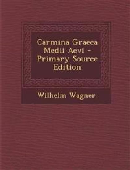 Carmina Graeca Medii Aevi