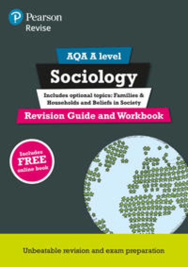 Pearson REVISE AQA A level Sociology Revision Guide and Workbook inc online edition - for 2025, 2026 exams