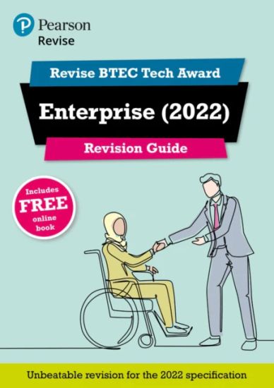 Pearson REVISE BTEC Tech Award Enterprise Revision Guide inc online edition - for 2025 and 2026 exams