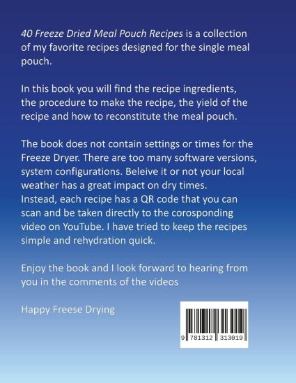 40 Freeze Dried Meal Pouch Recipes