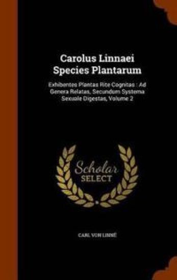 Carolus Linnaei Species Plantarum – Carl Von Linné, kirjan kansikuva