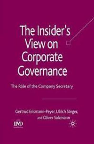 The Insider's View on Corporate Governance