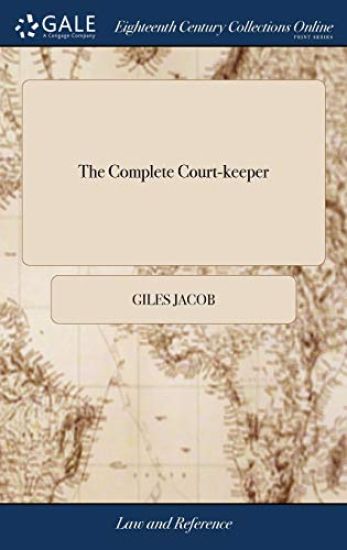 The Complete Court-Keeper – Giles Jacob, kirjan kansikuva
