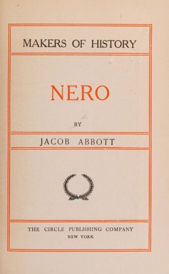 History of Nero – Jacob Abbott, kirjan kansikuva
