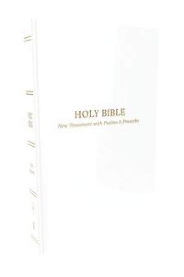 KJV Holy Bible: Pocket New Testament with Psalms and Proverbs, White Softcover, Red Letter, Comfort Print: King James Version