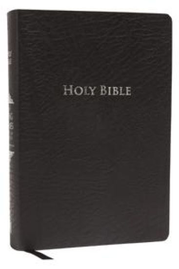 KJV Study Bible, Large Print, Bonded Leather, Black, Red Letter