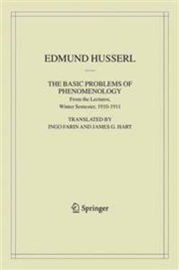 The Basic Problems of Phenomenology