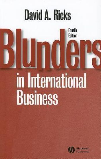 Blunders in International Business