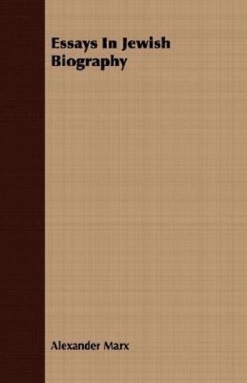 Essays In Jewish Biography