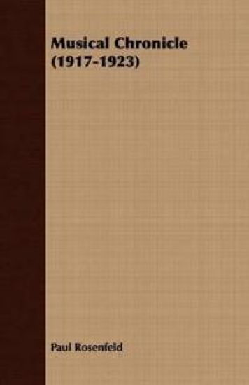 Musical Chronicle (1917-1923)
