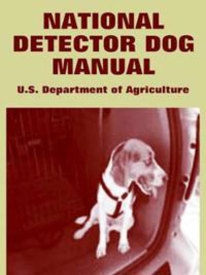 National Detector Dog Manual – U S Department of Agriculture, kirjan kansikuva
