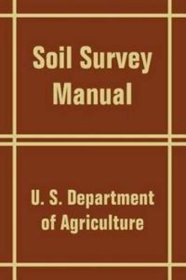 Soil Survey Manual – U S Department of Agriculture, kirjan kansikuva