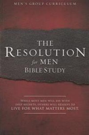 Resolution For Men Bible Study, The – Stephen Kendrick, kirjan kansikuva