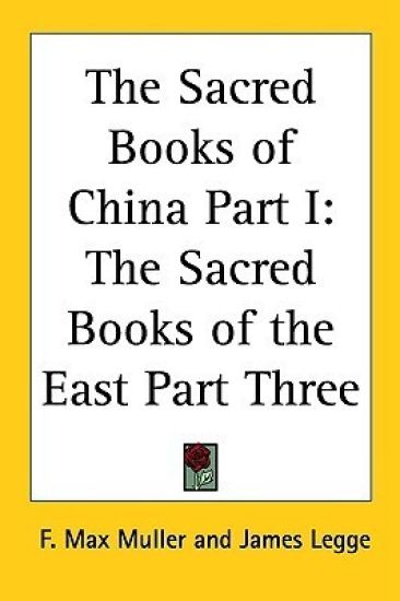 The Sacred Books Of China Part I