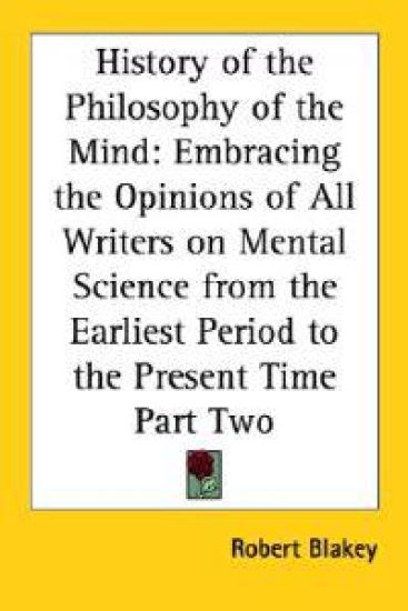 History of the Philosophy of the Mind