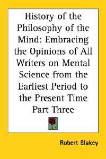 History of the Philosophy of the Mind
