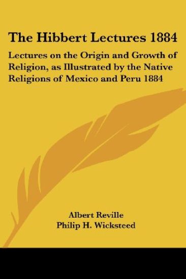 Hibbert Lectures 1884
