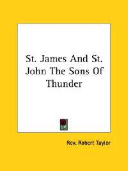 St. James and St. John the Sons of Thunder