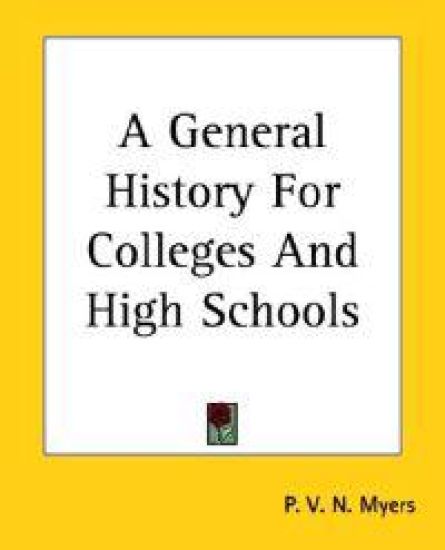 General History For Colleges And High Schools